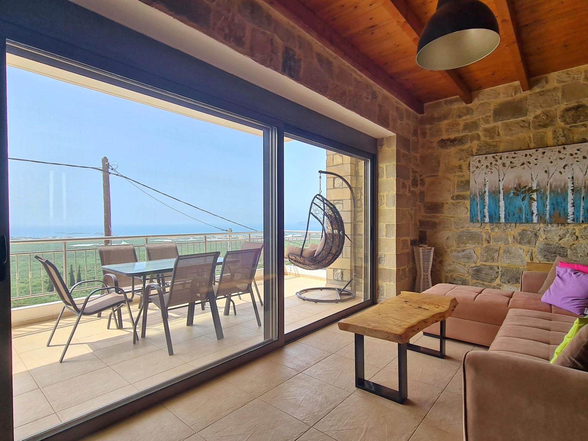 New Villa Kalimera, View To Falasarna Beach Plátanos Exterior foto